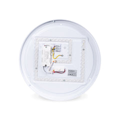 Lámpara de techo LED tipo plafón CCT 24W - Efecto madera - Ø45cm