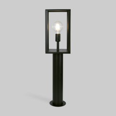 Farola de jardín tipo bolardo "Glass House" - 80cm - E27