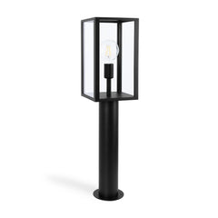 Farola de jardín tipo bolardo "Glass House" - 80cm - E27