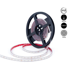 Tira LED 24V DC sumergible - Monocolor - 9.6W/m - 10mm - IP68 - 5 metros - 120ch/m
