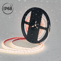 Tira LED 24V DC sumergible - Monocolor - 9.6W/m - 10mm - IP68 - 5 metros - 120ch/m