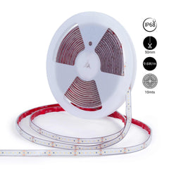 Tira LED 24V DC sumergible - Monocolor - 9.6W/m - 12mm - IP68 - 10 metros - 120ch/m