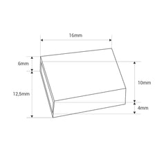 Tapa inicio/fin para tira LED sumergible con PCB 8mm - Ref. NWS0410-24V-5M