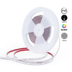 Tira LED 24V DC sumergible - RGBW - 14.4W/m - 12mm - IP68 - 10 metros - 60ch/m