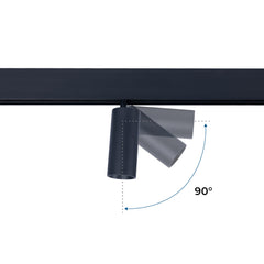 Foco LED para carril magnético 48V - 10W - DALI-2 regulable - Negro