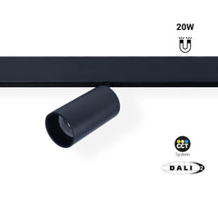 Foco LED para carril magnético 48V - 20W - DALI-2 regulable