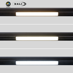 Foco lineal opal para carril magnético 48V CCT - 12W - DALI-2 regulable
