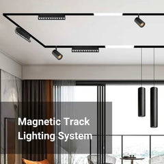 Foco lineal opal orientable carril magnético 48V CCT - 12W - Regulación DALI-2