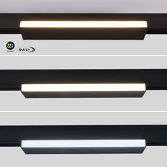 Foco lineal opal orientable carril magnético 48V CCT - 18W - DALI-2 regulable