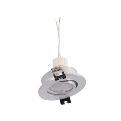 KIT x 10 - Aro downlight basculante + Bombilla GU10 5W + Casquillo GU10