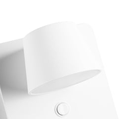 Aplique de pared para lectura con puerto USB "BASKOP W" - 6W - Base carga inalámbrica