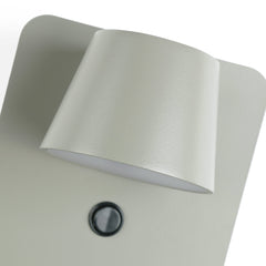 Aplique de pared para lectura con puerto USB "BASKOP W" - 6W - Base carga inalámbrica