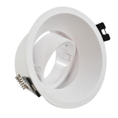 KIT Aro empotrable Ø93mm + Bombilla GU10 6W + Portalámparas