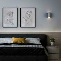 Aplique de pared escayola "Trabis" - Bidireccional - 2 x GU10