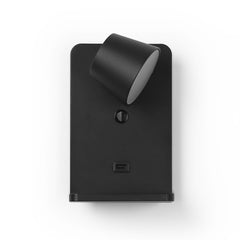 Aplique de pared para lectura con puerto USB "BASKOP W" - 6W - Base carga inalámbrica