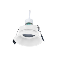 KIT Aro empotrable Ø93mm + Bombilla GU10 6W + Portalámparas