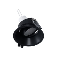 KIT Aro empotrable Ø93mm + Bombilla GU10 6W + Portalámparas