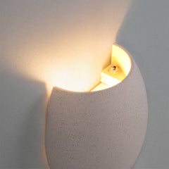 Aplique de pared cemento "Semba" - 3 colores - 1 x G9