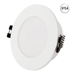 KIT Aro empotrable estanco Ø90mm + Bombilla GU10 6W + Portalámparas