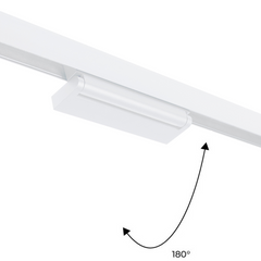 Foco lineal orientable para carril magnético 48V- 12W - Chip OSRAM - UGR18