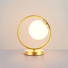 Lámpara de mesa bola cristal "Porto"