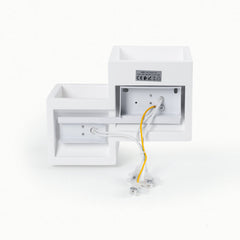 Aplique de pared escayola "Cube" - 2 x G9
