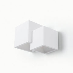 Aplique de pared escayola "Cube" - 2 x G9