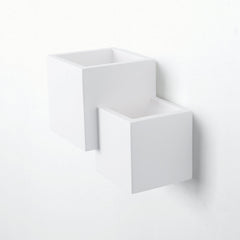 Aplique de pared escayola "Cube" - 2 x G9