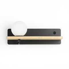 Aplique de pared bola cristal con puerto USB "Nonna" - G9