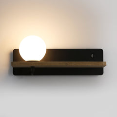Aplique de pared bola cristal con puerto USB "Nonna" - G9