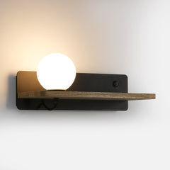 Aplique de pared bola cristal con puerto USB "Nonna" - G9