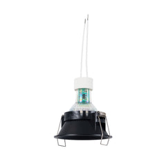 KIT Aro empotrable fijo Ø82mm + Bombilla GU10 6W + Portalámparas