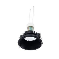 KIT Aro empotrable fijo Ø82mm + Bombilla GU10 6W + Portalámparas