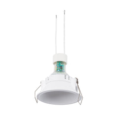 KIT Aro empotrable fijo Ø82mm + Bombilla GU10 6W + Portalámparas