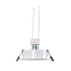 KIT Aro empotrable basculante Ø90mm + Bombilla GU10 6W + Portalámparas