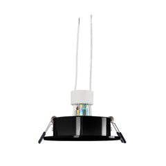 KIT Aro empotrable basculante Ø90mm + Bombilla GU10 6W + Portalámparas