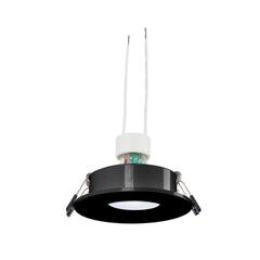 KIT Aro empotrable basculante Ø90mm + Bombilla GU10 6W + Portalámparas