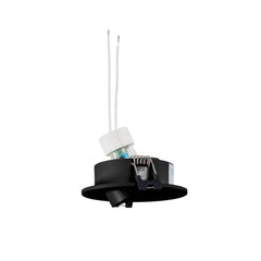 KIT Aro empotrable basculante Ø90mm + Bombilla GU10 6W + Portalámparas