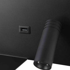 Aplique de pared para lectura con puerto USB "Kerta" - Iluminación doble - 3W+7W