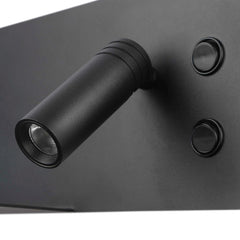 Aplique de pared para lectura con puerto USB "Kerta" - Iluminación doble - 3W+7W