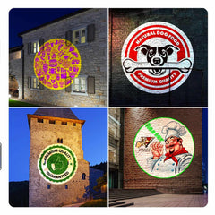 Proyector de logos LED GOBO 40W - Óptica 45° - Exterior - Rotativo