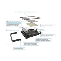 Proyector LED asimétrico exterior 300W - 140lm/W- IP66