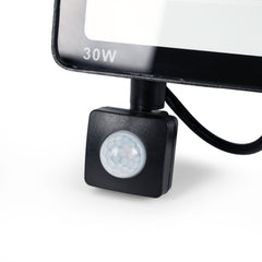 Proyector LED exterior con sensor de movimiento PIR - 30W - IP65 - 6000K