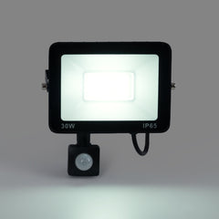 Proyector LED exterior con sensor de movimiento PIR - 30W - IP65 - 6000K