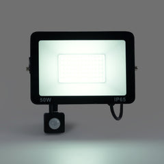 Proyector LED exterior con sensor de movimiento PIR - 50W - IP65 - 6000K