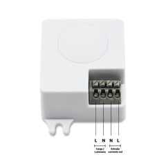 Sensor radar de presencia y movimiento por microondas 360º 5.8GHz IP20