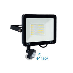 Proyector LED exterior con sensor de movimiento PIR - 50W - IP65 - 6000K