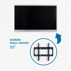 Pantalla digital 55" interactiva táctil con cámara - Smart board - Android + Windows