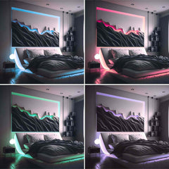 Tira LED COB 24V DC RGB - Emisión lateral - 12W/m - 10mm - IP20 - Corte c/ 5cm - Rollo de 5 metros