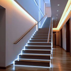 Tira LED COB 24V DC monocolor - Emisión lateral - 9W/m - 8mm - IP20 - Corte c/ 3cm - Rollo de 5 metros
